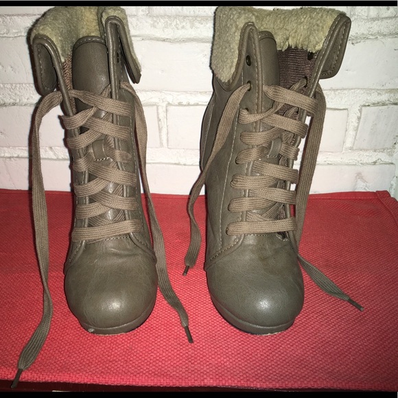 madden girl combat boots with heel